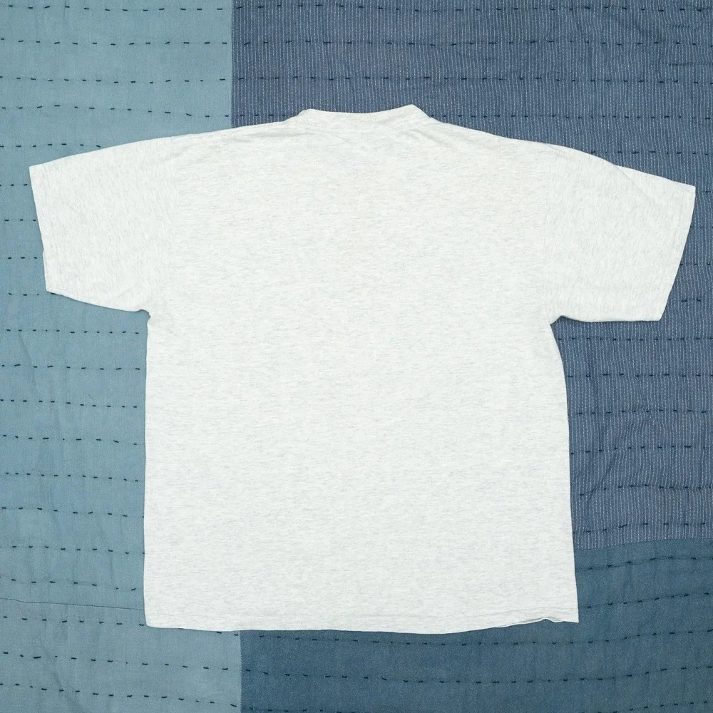 VTG Discus Sports Villa Park Baseball Short Sleeve Shirt heather grey 80s 90s XL